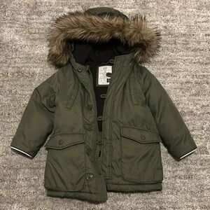 Gap Winter Coat Lightly Used Green 🪖Cold Control ULTRAMAX WARMEST